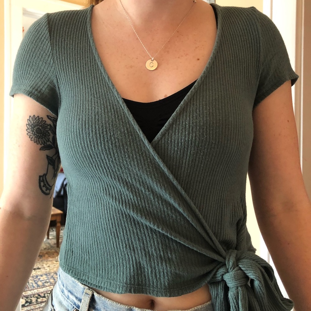 Urban Outfitters tie wrap tee